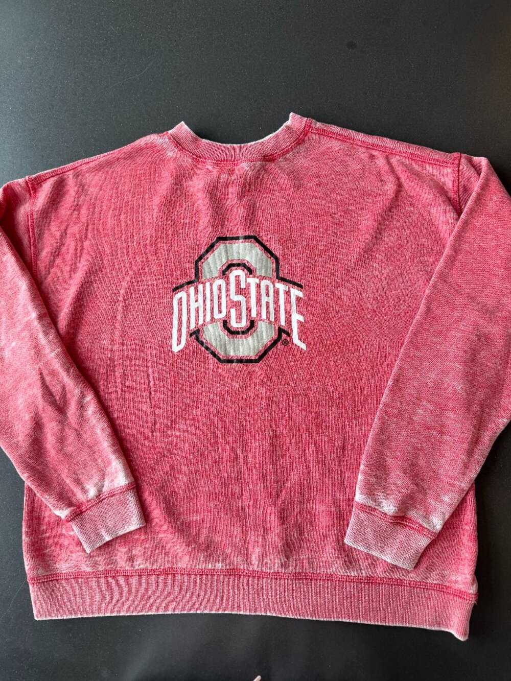 Ohio State Soft Washed Sweatshirt - Small - Heather Red